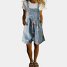 Judy | Vintage soft cotton denim floral jumpsuit jacket