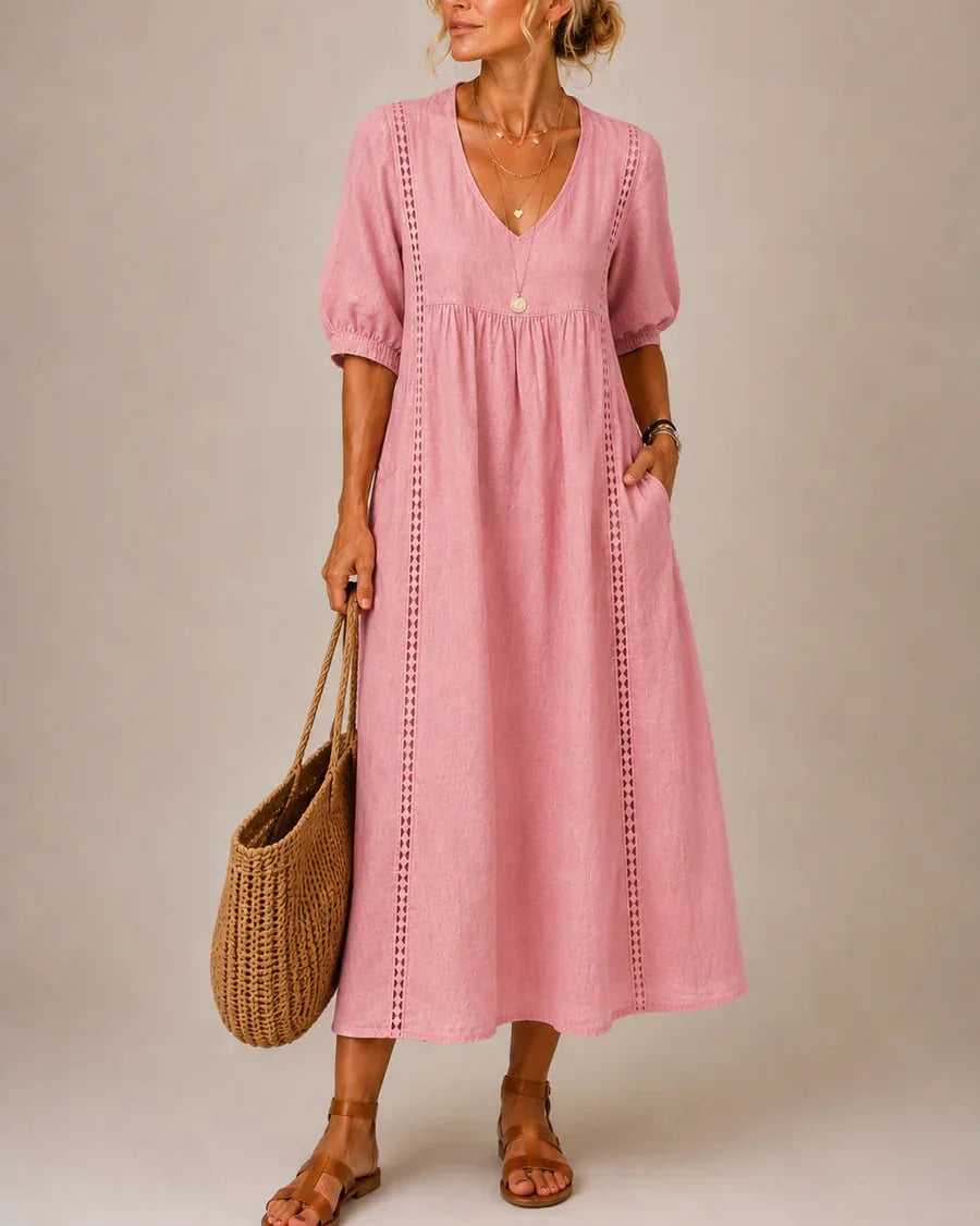 Julie | V-Neck Maxi Dress