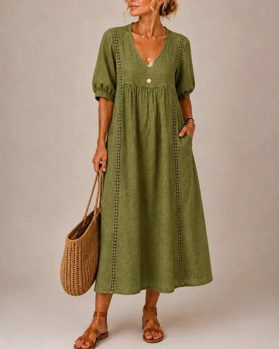 Julie | V-Neck Maxi Dress