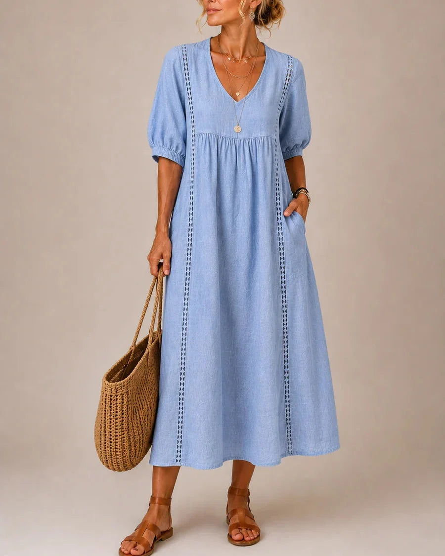 Julie | V-Neck Maxi Dress