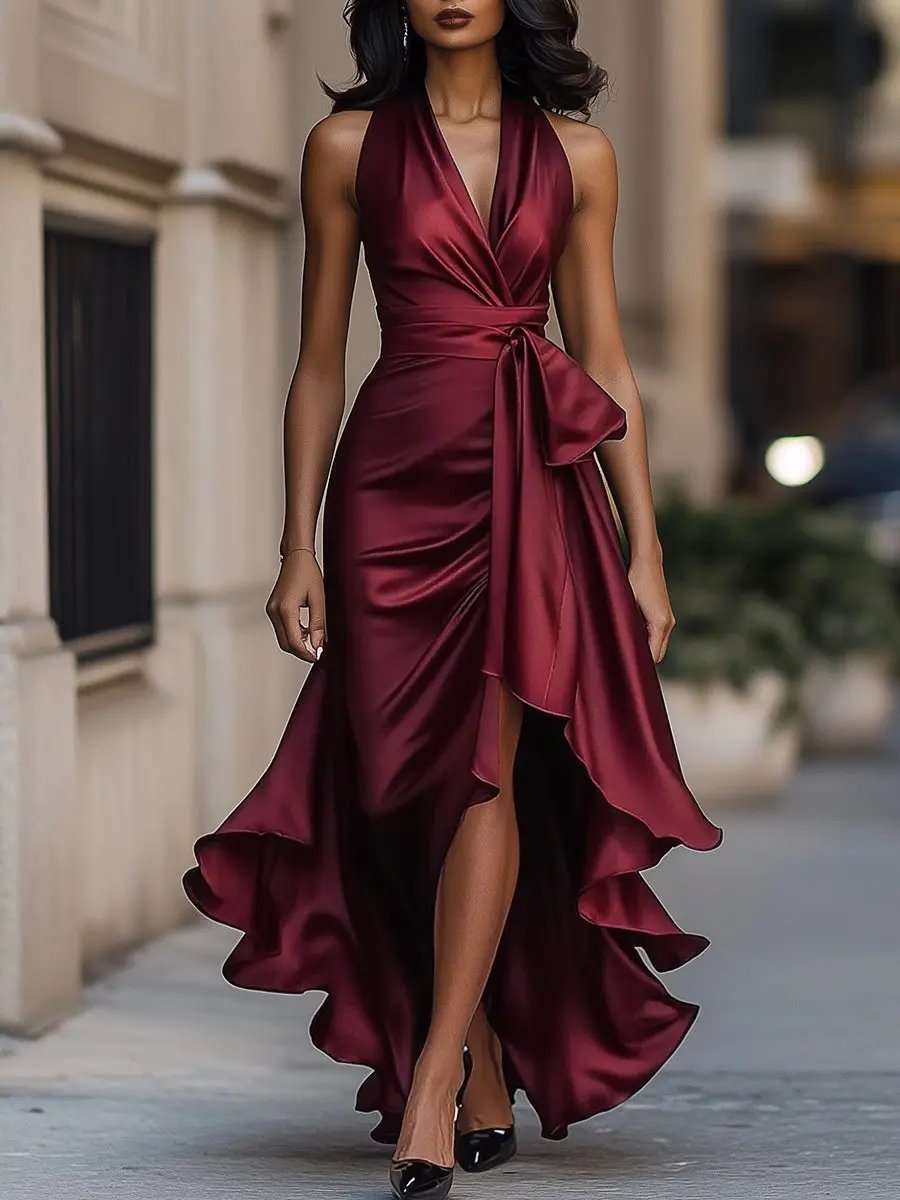 Daphne™ | Elegant Evening Dress with Airy Asymmetrical Line
