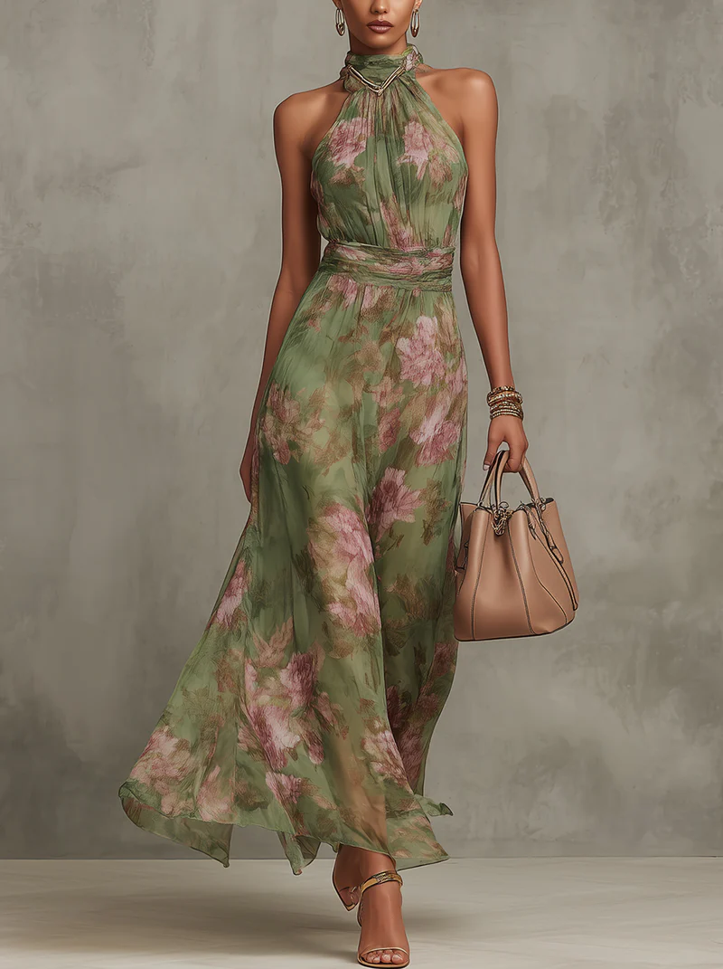 Livia | Maxi Dress with Floral Design