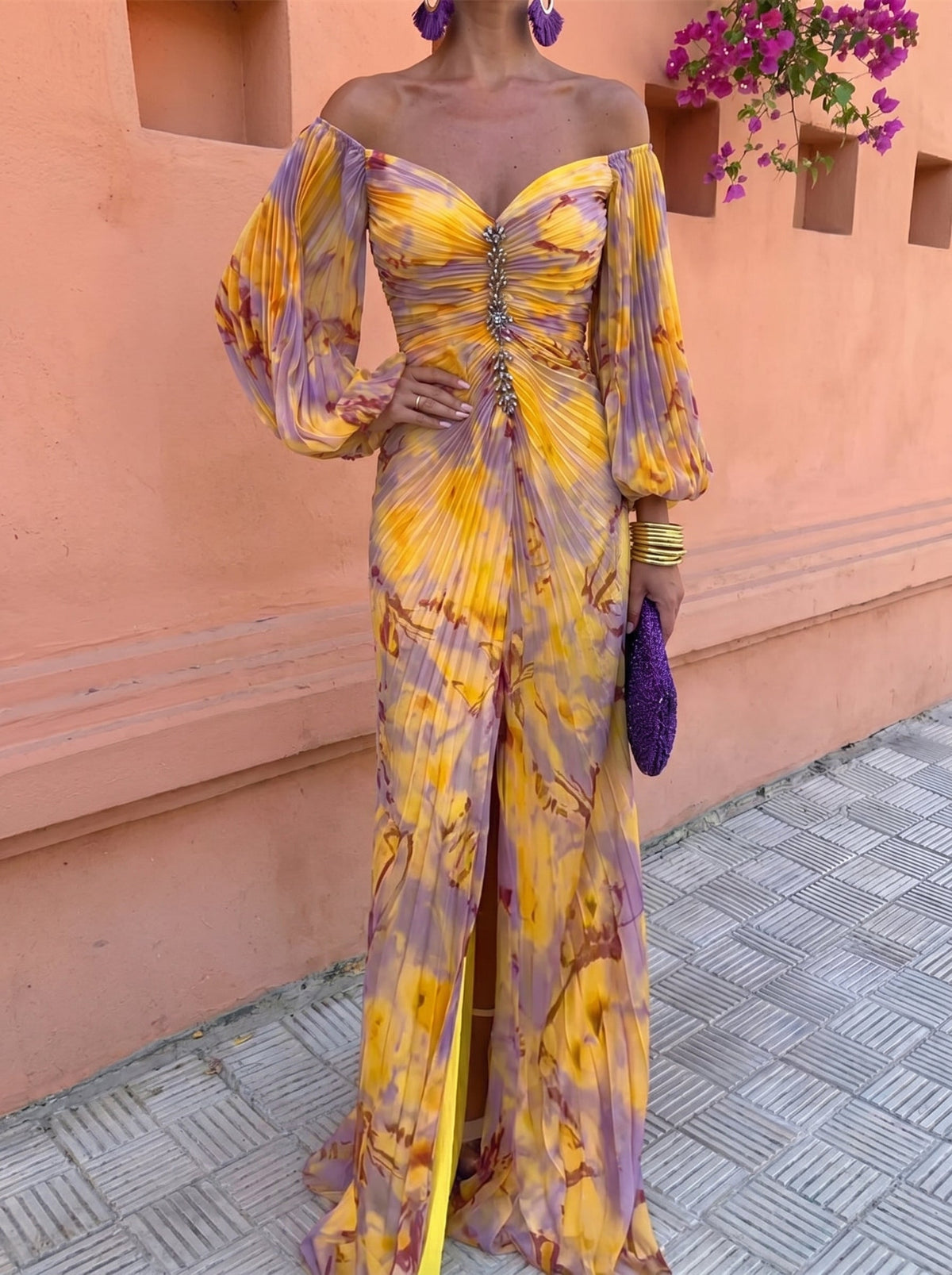 Christine — Elegant Dress with Deep Neckline