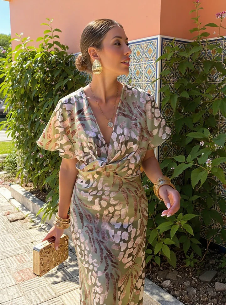 Claire | Midi Dress Color Copper