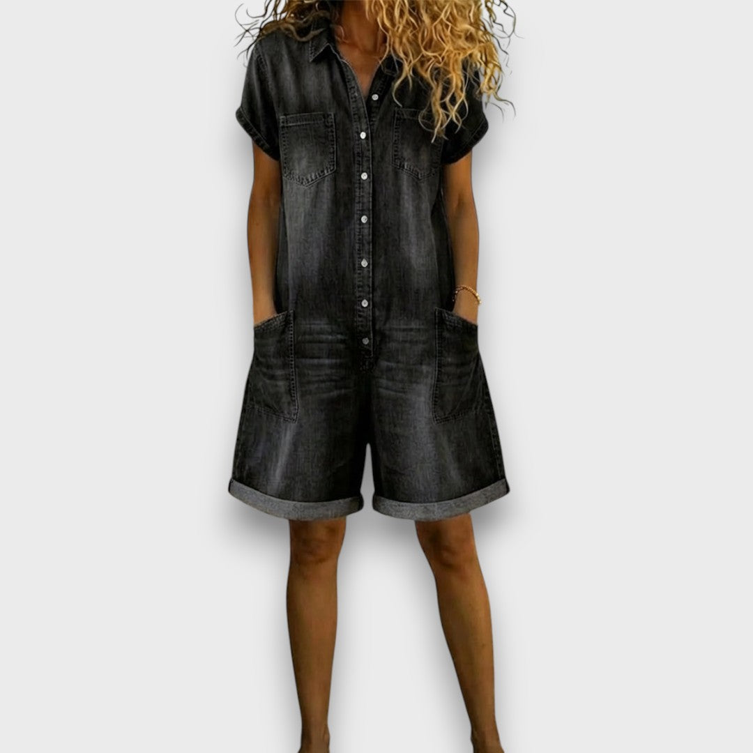 Joan | Vintage Short Denim Look Shorts